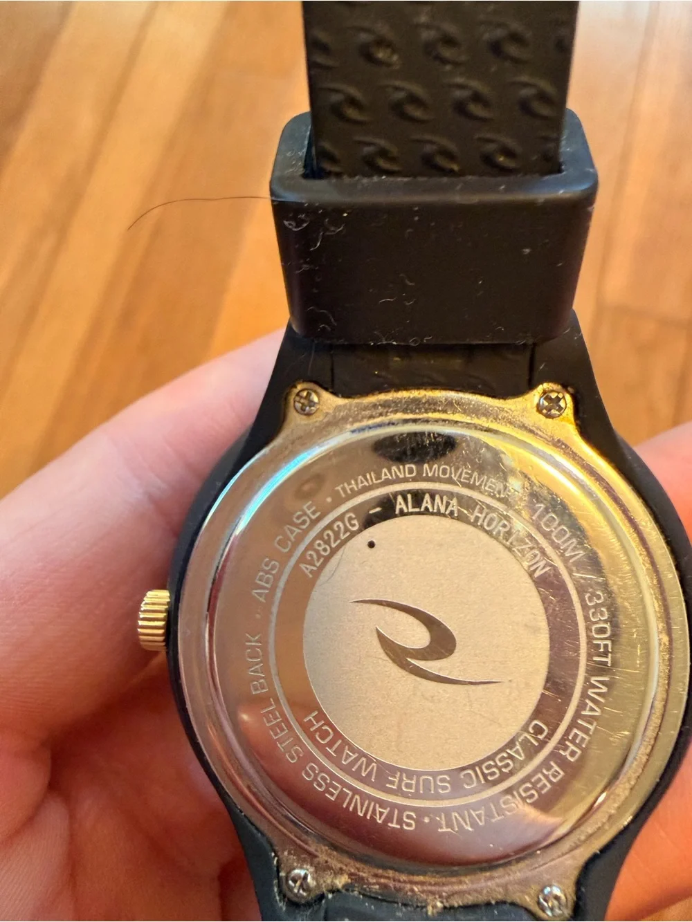 Rip Curl Black Watch with Gold Accents